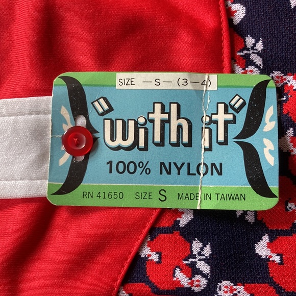 NWT with it Vintage Toddler knit apple patterned child swim trunks -2 available - Picture 9 of 9